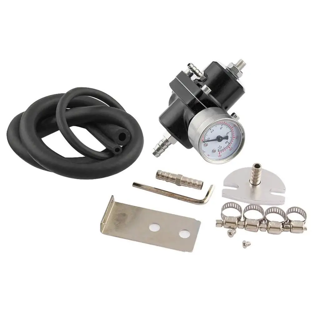 

Car modified fuel pressure regulator Fuel regulating valve Petrol booster enhanced applicator with watch