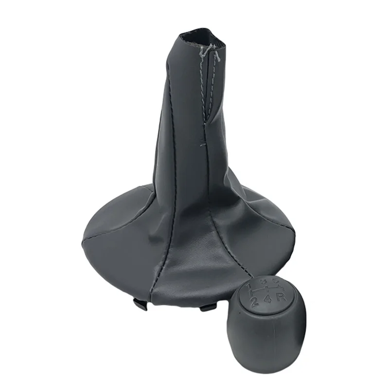Для FIAT PANDA 2003-2012/500 500C 2007-2013 рычаг переключения передач Gaiter Boot Cover Collar Case черный серый детали для отделки автомобиля - Название цвета: Gray Combo