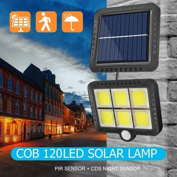

Garden Light Body Induction Wall Light 120 LED Solar Light Outdoors Solar Split Garage Light Spotlights Security Emergency Light