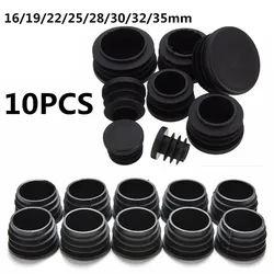 Bouchon de pied de meuble pour Tube rond, diamètre: 16/19/22/25/28/30/32/35mm, 10 pièces/lot 