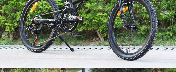 Flash Deal New Brand Carbon Steel Frame 20 inch Wheel 6 Speed Shift Soft Tail Folding Bicycle Outdoor Sports BMX Bicicleta 36