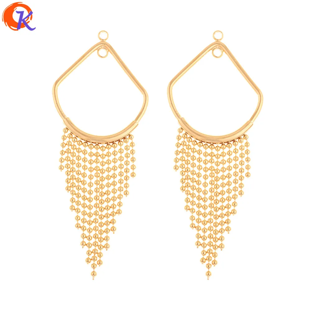 

Cordial Design 10Pcs 26*66MM Jewelry Accessories/Hand Made/Genuine Gold Plating/Earrings Connectors/Jewelry Findings Component