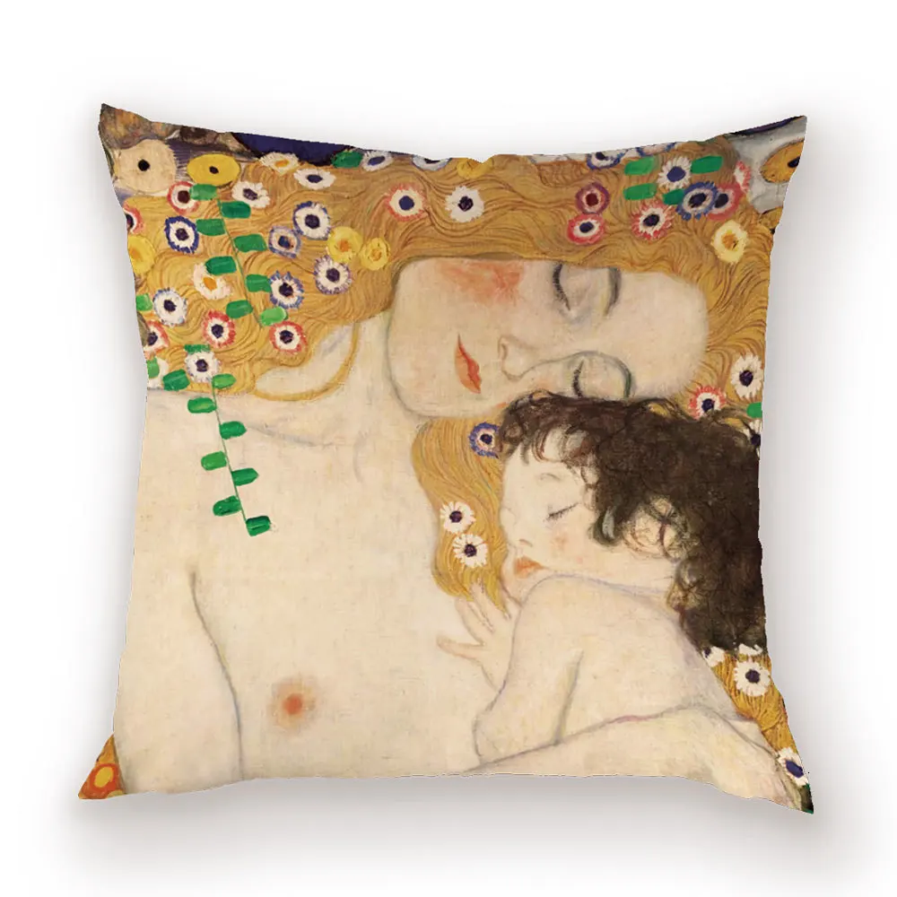Abstract Retro Throw Pillow Cases Van Gogh Empress Luxury Cushion Covers Horse Watercolor for Sofa Cover Decorative Pillows Case