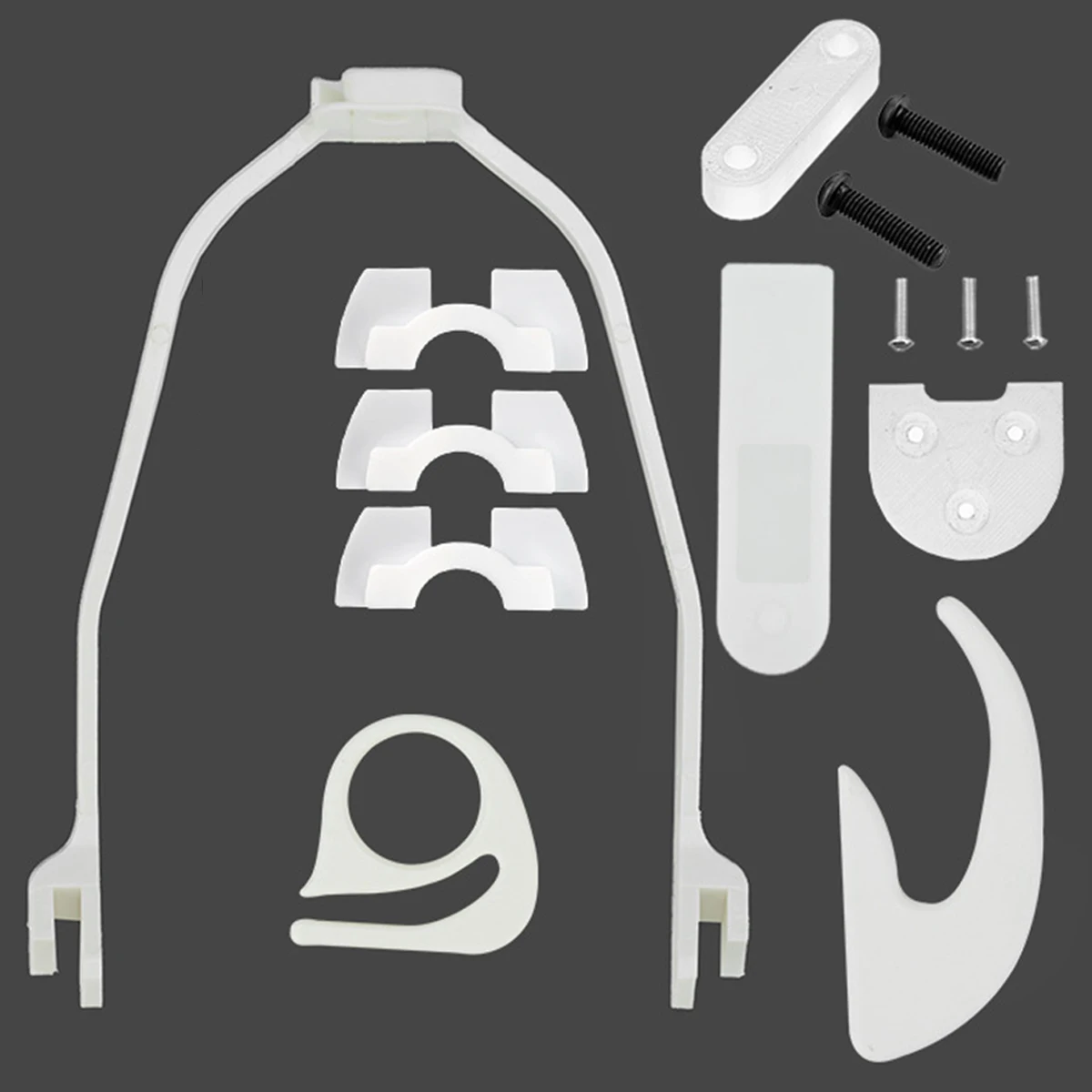 14pcs white Для XIAOMI M365/M187 M365 PRO ЗАДНИЙ КРОНШТЕЙН БРЫЗГОВИКА жесткая поддержка демпфирования электрический скутер крышка приборной панели запчасти аксессуары - Цвет: 14pcs white