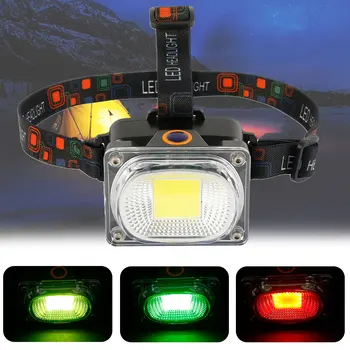 

Rechargeable COB Headlight Portable LED Headlight Outdoor Camping Fishing Work Headlight Maintenance Flashlight EU Plug
