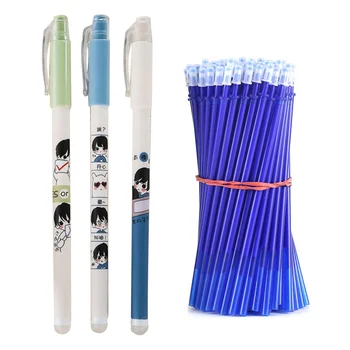 

11Pcs/lot Erasable Pen Refill Rod Handles 0.5mm Blue/Black Ink Gel Pen Refills Set School Office Supplies Tool Spare Stationery