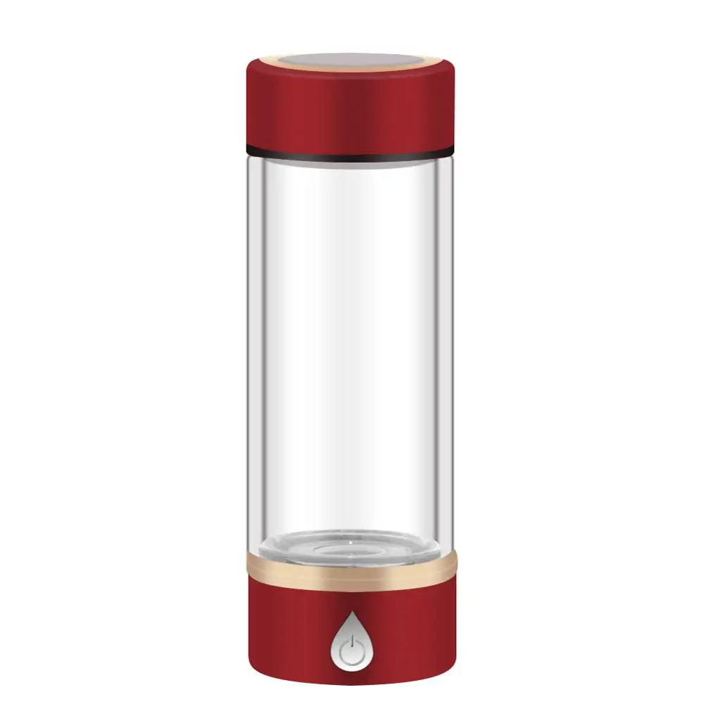 wine red Yieryi SPE/PEM богатый водородный генератор воды USB перезаряжаемая Щелочная бутылка Lonizer с сливным отверстием для улучшения здоровья - Цвет: wine red