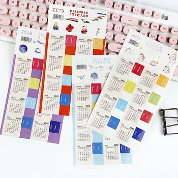 

Calendar Stickers For Planners, Notebooks, Journals, 2019-2020 Planners Monthly Tabs, 15-months(2019.10-2020.12)