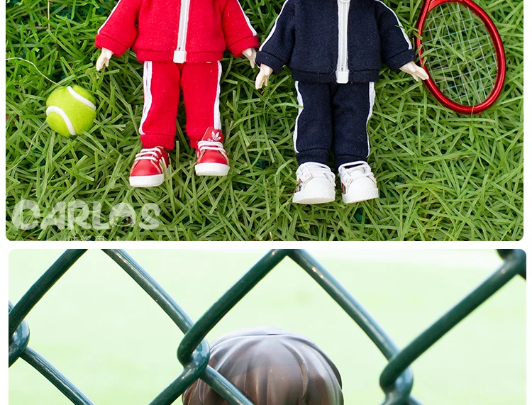 1/12 bjd Puppe Freizeit kleidung Kleidung rosa weide gelbe Farbe Mode Puppe Sportswear Accessoires für ob11,gsc,body9 obitsu 11 Puppen – Detail 6