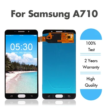 

10pcs for SAMSUNG for Galaxy A710F A710M A7 2016 LCD Display Touch Screen Digitizer Assembly A710 Display Free Shipping DHL EMS