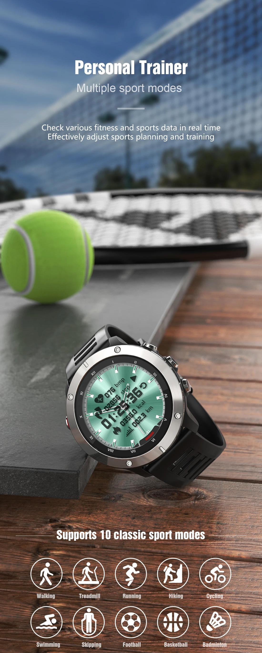 Dual Time Hybrid Smart Watch Men 2022 Digital Screen Remind Call Herat Rate Tracker Stainless Steel Fitness Smartwatch