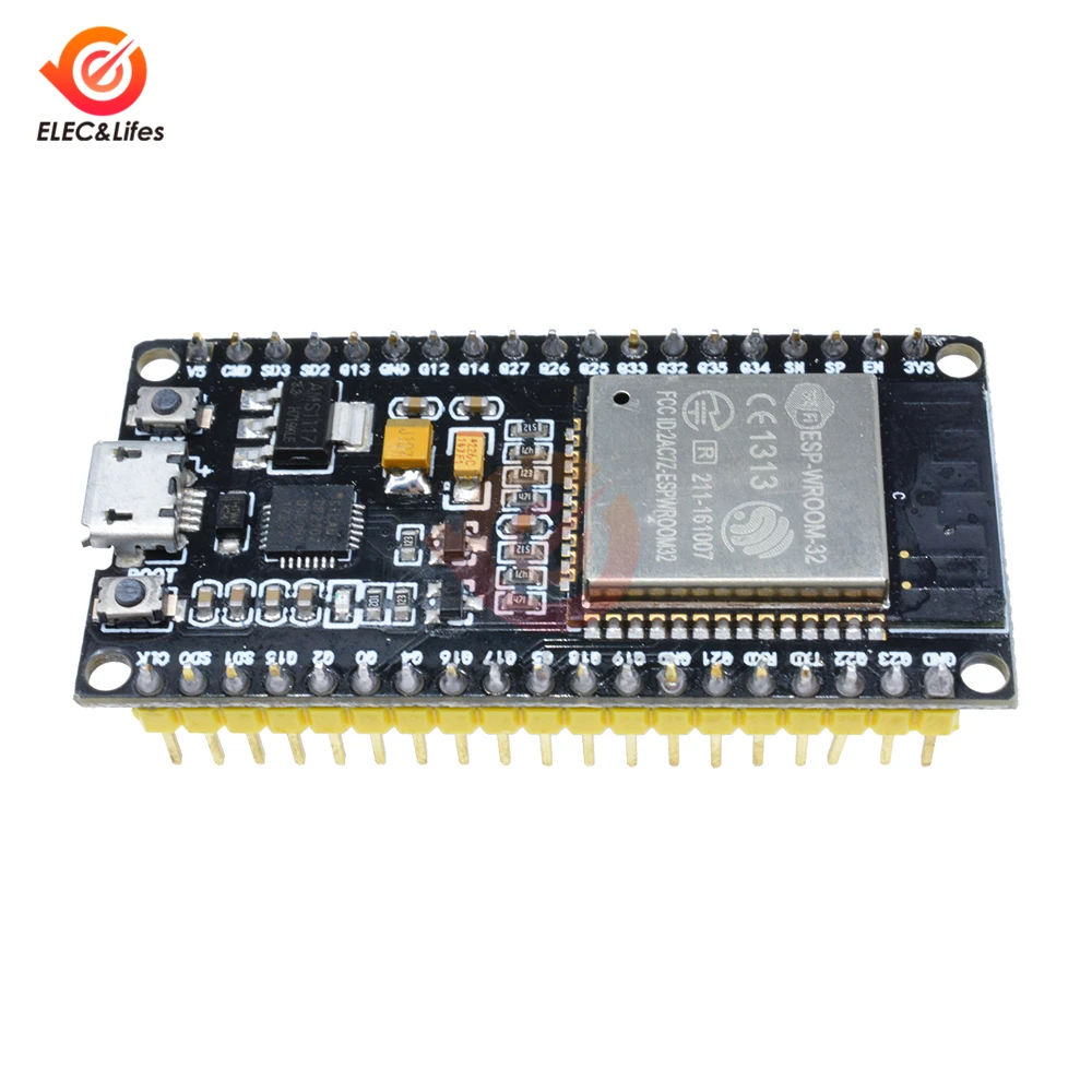 ESP-32S ESP-WROOM-32 ESP32 ESP-32 Bluetooth wifi макетная плата двухъядерный процессор для arduino MCU ESP-32 низкой мощности