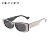 OEC CPO Vintage Rectangle Sunglasses Women Retro Punk Square Sun Glasses Men Fashion Yellow Shades Eyewear UV400 Oculos O883 ► Photo 3/6