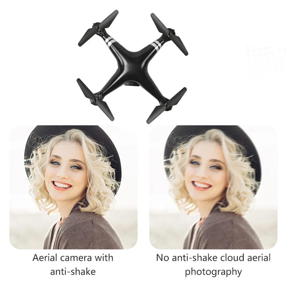 Black 480P Четыре оси RC игрушки Дрон Безголовый режим открытый ABS 3D переворачивает широкий угол перезаряжаемые Квадрокоптер дистанционное управление Wi-Fi трансмиссия - Цвет: Black 480P