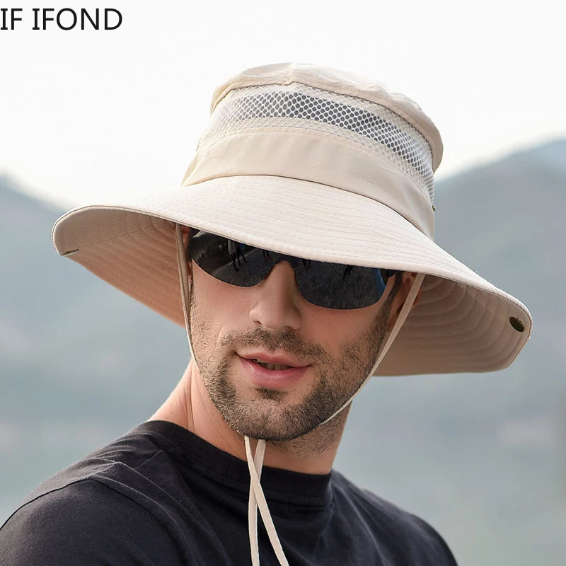 Men Waterproof Breathable Bucket Hat 