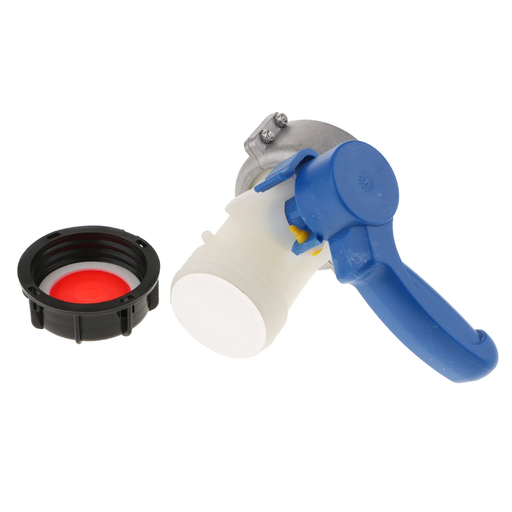Tote Tank Food Grade Drain Adapter (75mm to 55mm) Thread Hose Faucet Valve, IBC Tank Adapter