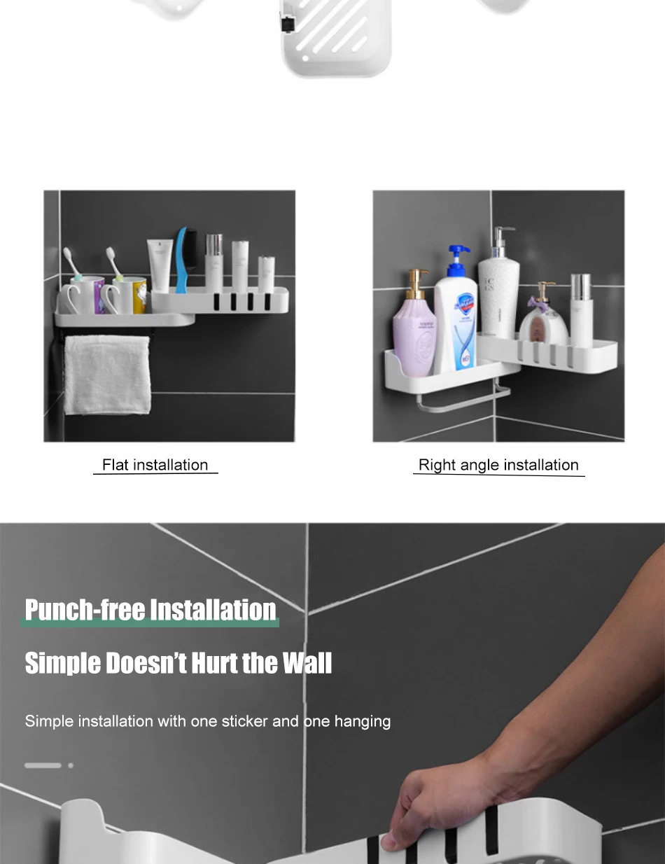 Bathroom Shelf Organizer Rotatable