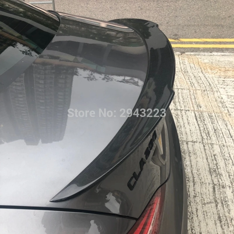 FD стиль углеродное волокно задний спойлер на крышу багажник губы крыло для Mercedes CLA спойлер CLA45 W117 C117 cla 200 250 260 AMG 2013