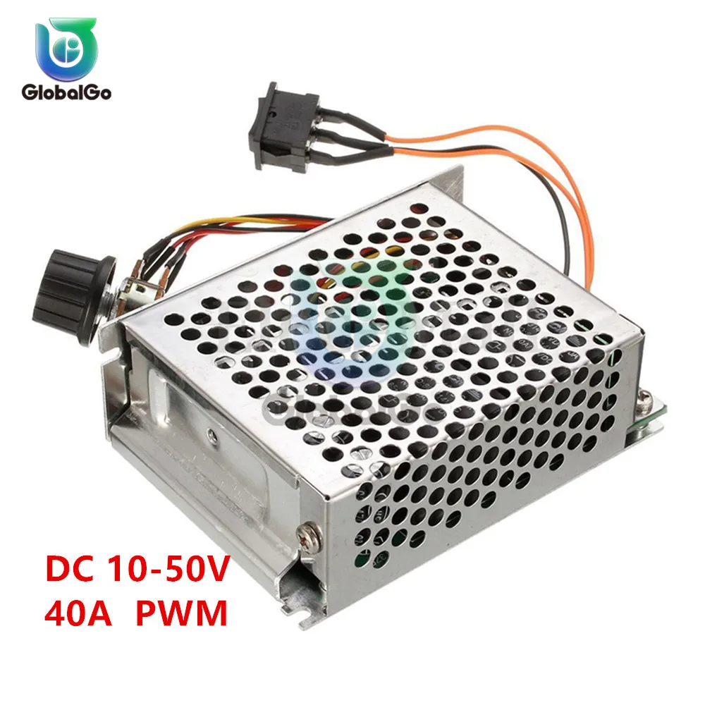PWM Switch DC 40Amp 10-50V Motor Speed Variable Regulator DC 12V 24V 36V 48V