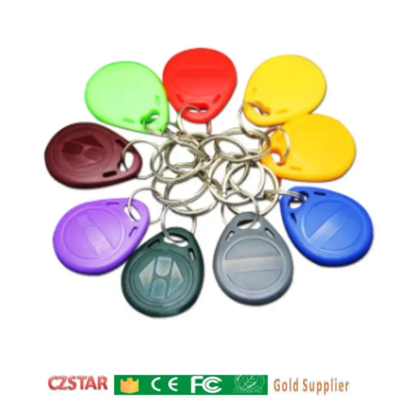 mixed color 100 шт. em4305 t5577 Копировать перезаписываемый дубликат RFID тег проксимити-идентификатор, Токен брелки для ключей кольцо 125 кГц пустой доступ - Цвет: mixed color