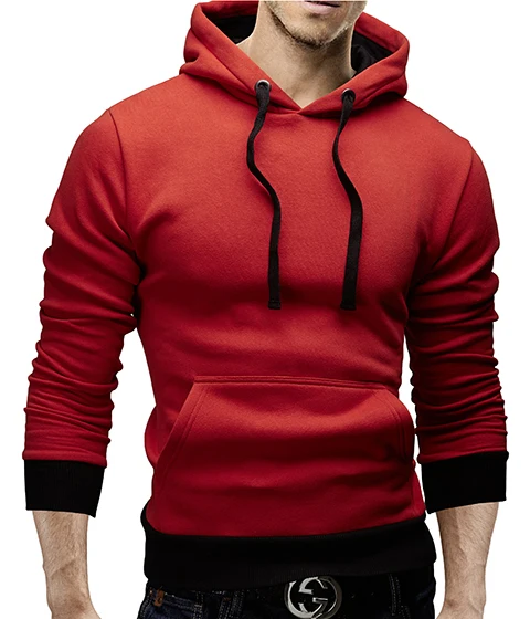 

Fashion Colorful Hoodies Men's Thicken Clothes Winter Sweatshirts Men Hip Hop Streetwear Solid Fleece Man Hoody