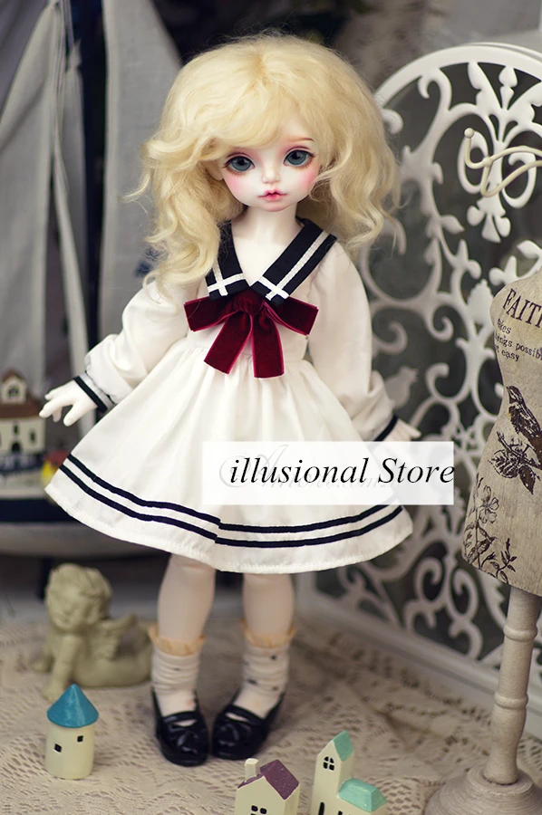 1/3 1/4 BJD SD Кукла Одежда моряцкий костюм лолита платье для 1/3 sd10 1/4msd bjd Девочка Кукла Одежда