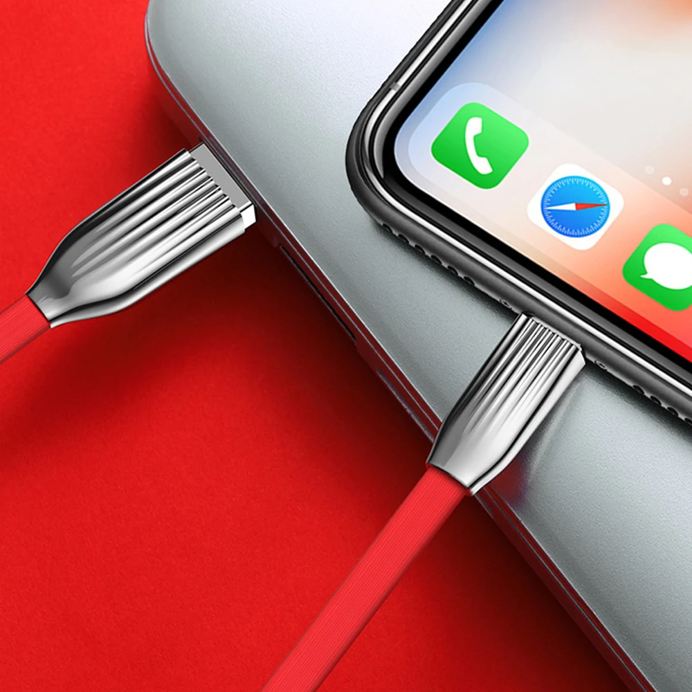 FDBRO светодиодный светильник Micro USB кабель для передачи данных Быстрая зарядка USB кабель питания для IphoneX Xr 8 8plus 7 7plus 6 6s 6s p huawei Xiaomi