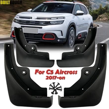 Set guardabarros para Citroen C5 Aircross 2017-on guardabarros delantero trasero deflector guardapolvos fangosos 2018 2019 2020