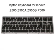 Reemplazo de teclados Z500 para lenovo IdeaPad, Z500, Z500A, Z500G, P500 SP, español, ES LA, negro, marco plateado
