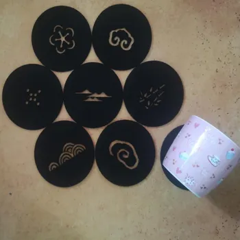 

8 Pcs/set Placemats Felt Tea Cup Water Coaster Pot Mat Insulation Pads Anti-knock Anti-wear Water-absorptive Tableware Mat