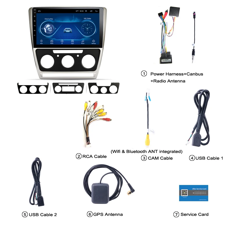 10 1 дюймовый android 8 для Skoda octavia 2007 2014 full touch автомобильный dvd Мультимедиа gps