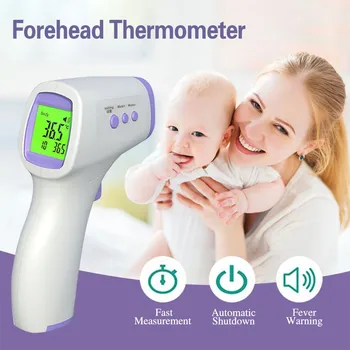 

New Forehead Fever Temperature For Baby Adult Non-contact Digital Infrared Thermometer Sensor Meter Ir LaserTermometro Infrarojo