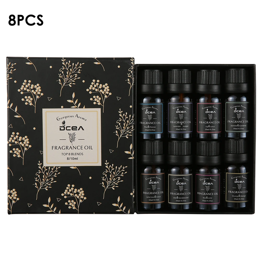 Pure Natural Essential Oils Gift Set 8pcs Kits