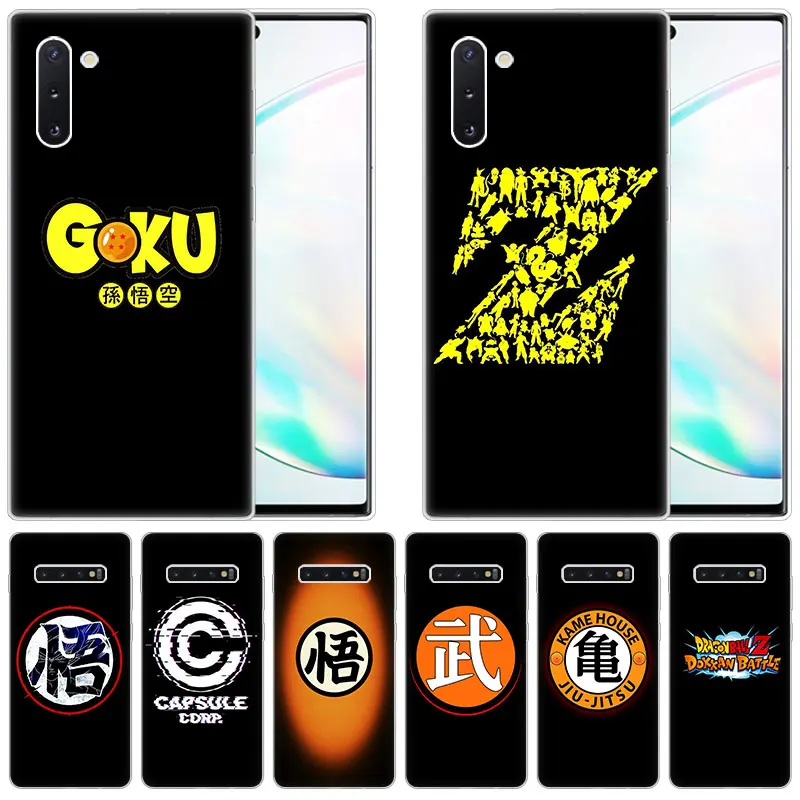 

Dragon Ball Z Logo Anime Silicone Case for Samsung Galaxy Note 10 Pro 9 8 5 M30S M40 S10E S10 5G S9 S8 Plus S7 S6 Edge S5 Cover