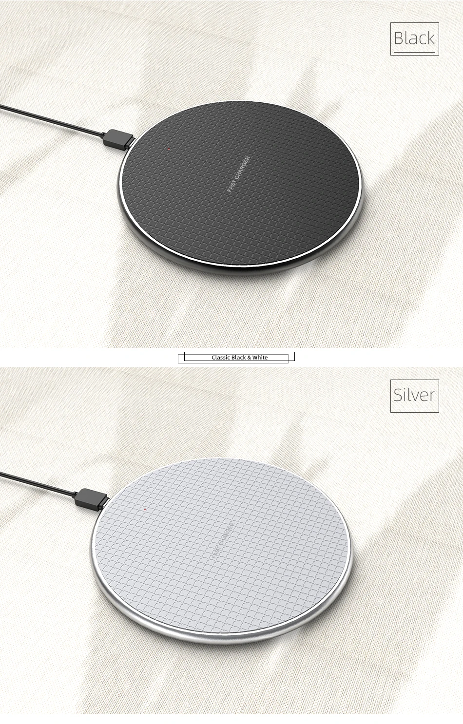 !ACCEZZ 10w Qi Fast Wireless Charger For iPhone 8 Plus XS 11 Pro Max Huawei Mate P20 P30 Pro Xiaomi mi9 Phone Wireless Charging (9)