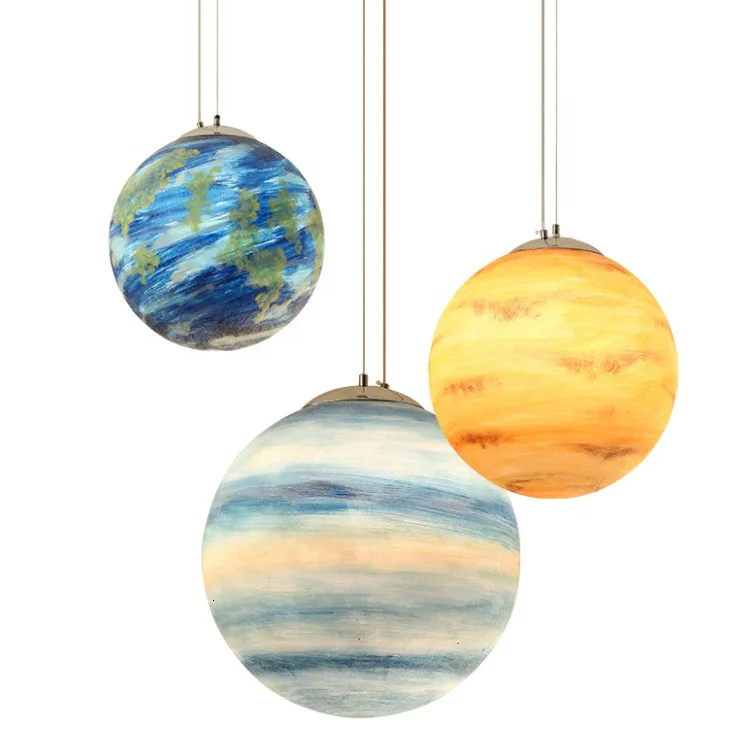 

2020 3 New Acrylic Moon D Globe Hanging Pendant Lamp Lighting For Dinning Room Lustre Pendente scandinavian
