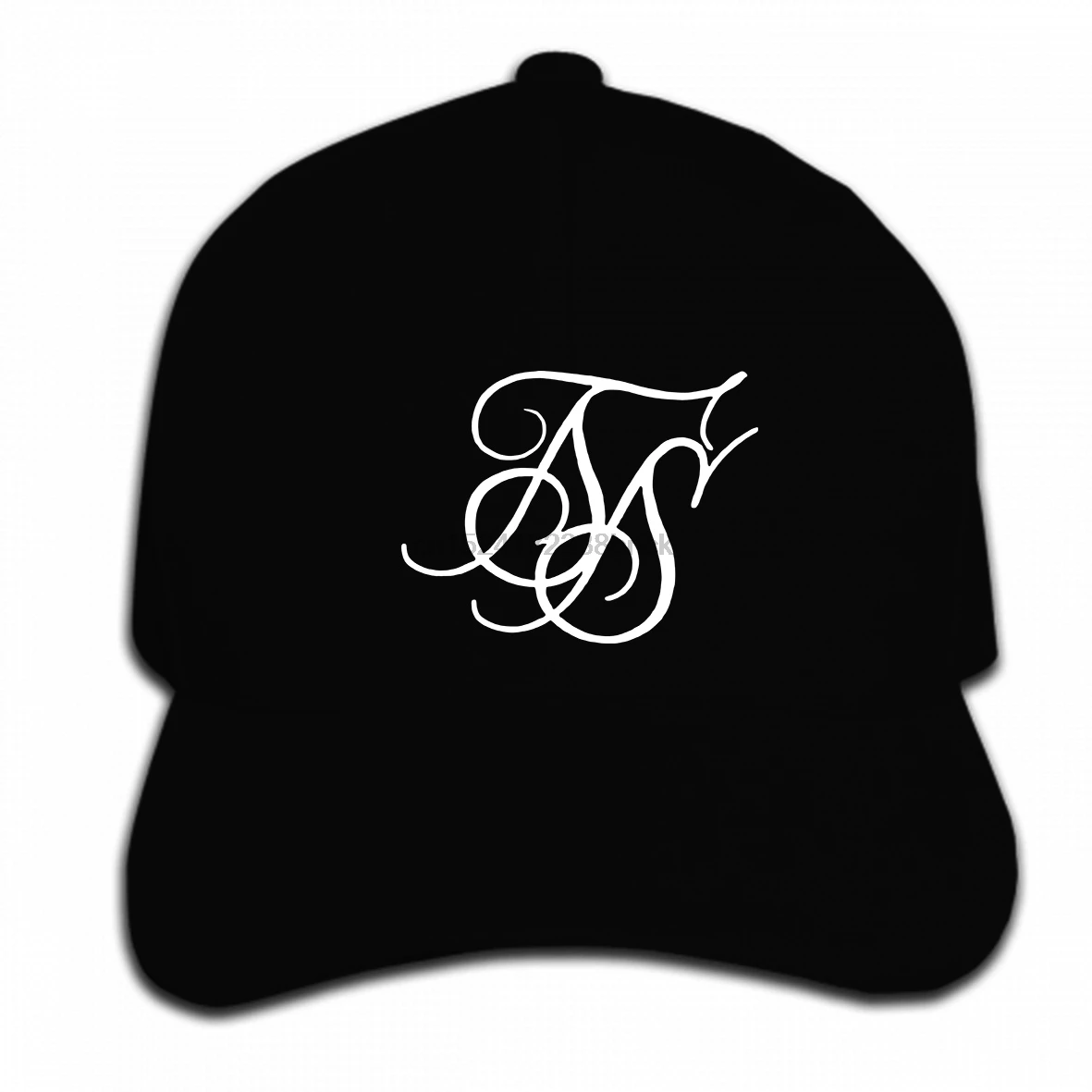 

Print Custom Baseball Cap Hip Hop SikSilk Curved Hem Poly Black And Gold Print Classic Hat Peaked cap