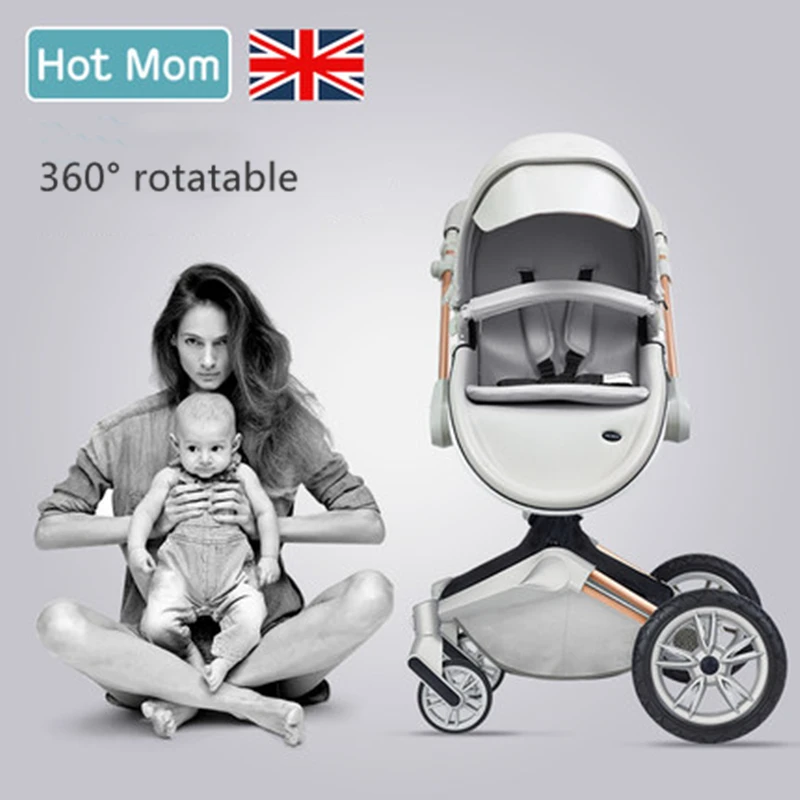 Детская коляска 2 в 1 2020 Великобритания hotmom роскошная с высоким пейзажем легкая
