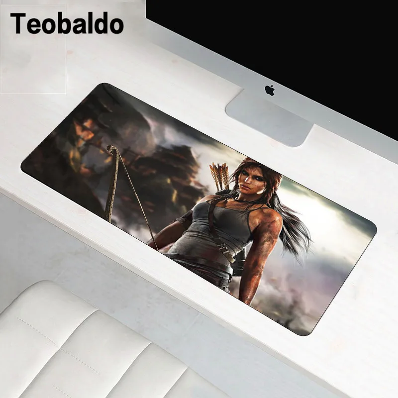 60x30 см Противоскользящий коврик для мыши tomb raider сексуальный XL Настольный коврик для ноутбука компьютерная клавиатура горячая Распродажа резиновый игровой куполометр