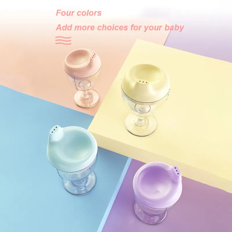 Alimentação do Bebê Garrafa de Água Copos com Duckbill Forma da Boca para a Alimentação do Bebê Copos Taça Forma Boca para a Treinamento Infantil 150ml da 7 de Água Copos Com Duckbill Forma da