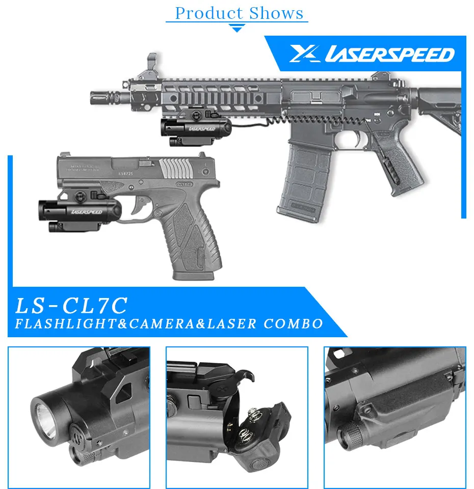 Laser com Led Luz e Câmera de Vídeo Picatinny Arma Tático Auto Defesa Armas Ponto Vermelho Escopo 2 Picatinny arma laser com led tático luz