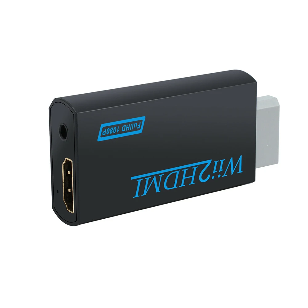 Wii к HDMI конвертер 1080p HD ТВ аудио 3,5 мм кабель wii к преобразователь видеосигнала HDMI поддержка для игровой приставки wii консоли Вход