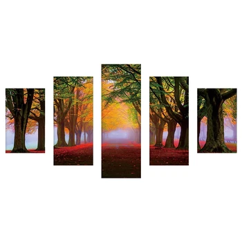 

5D Diamond Paintings Five Connected Pieces Room Decorations Paste All Diamonds Diamond Painting Home Decoration