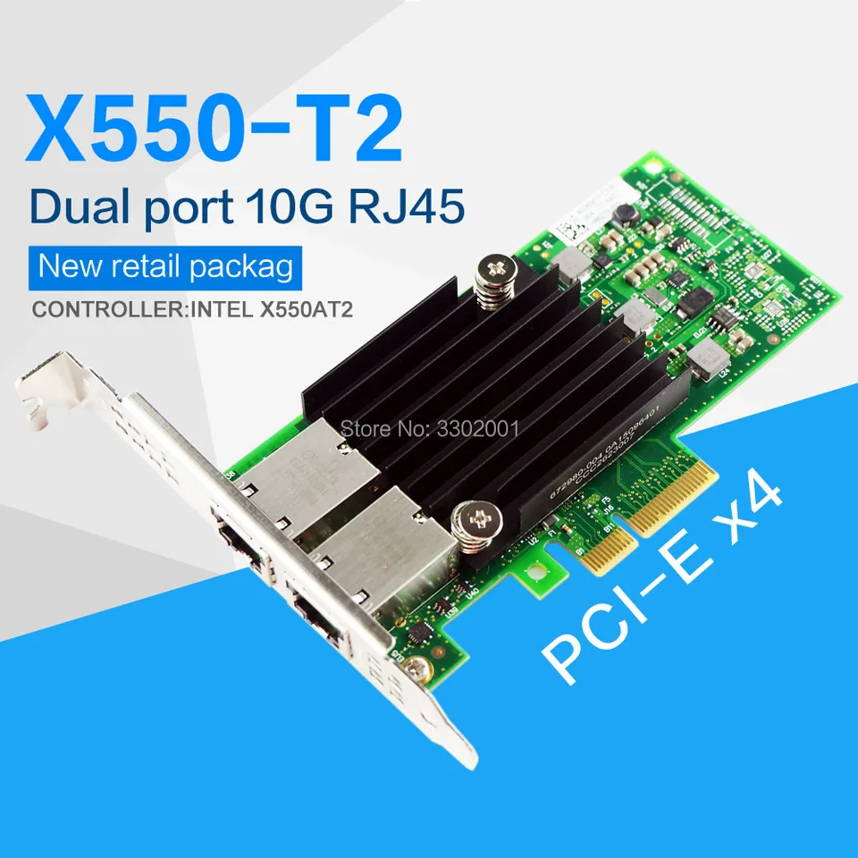 【新品】X550-T2 10G コンバージドネットワークアダプタ バルク品 X550-T2 - 純正インテル X550T2、X550T2BLK