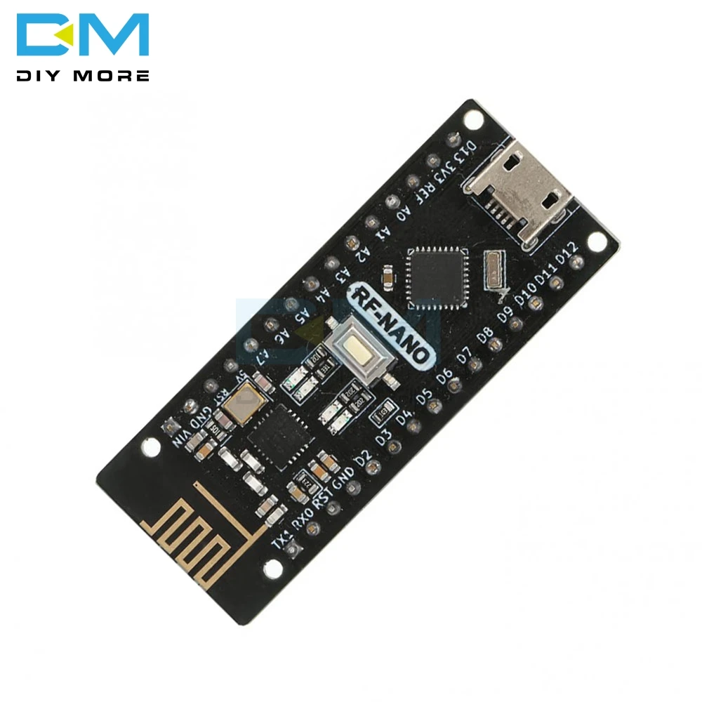 Nano V3.0 CH340 RF-Nano Micro USB плата ATmega328P QFN32 5V 16M Integrate NRF24l01+ 2,4G Беспроводная для Arduino