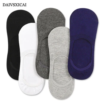

3Pairs/lot=6pieces Shallow Mouth Male Invisible Socks Cotton Silicone Non-Slip Man Summer Socks Cotton Men's Socks