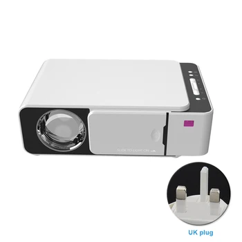 

Mobile Phone Screen Entertainment Bedroom Gift Led Home Theater Portable Low Noise HD 1080P Audio Video Mini Projector White