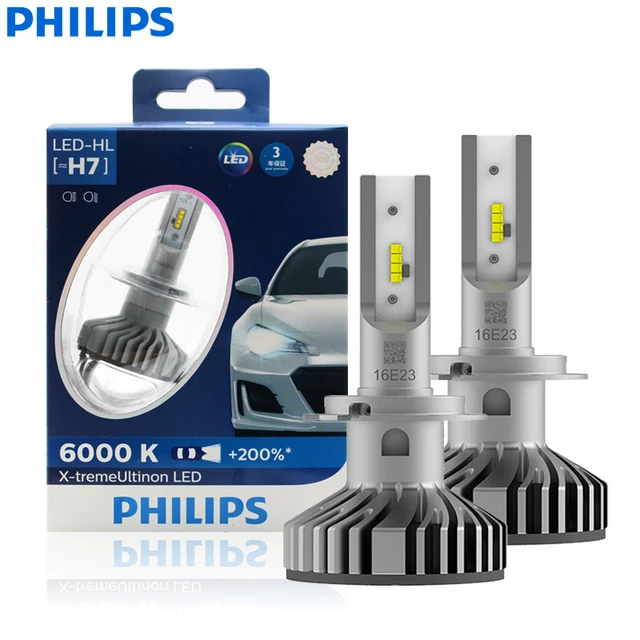 Stranden matchmaker Tilsvarende Philips X-treme Ultinon Led H7 12v 12985bwx2 6000k Bright Car Led Headlight  Auto Hl Beam +200% More Bright Stylish (twin Pack) - Car Headlight Bulbs(led)  - AliExpress