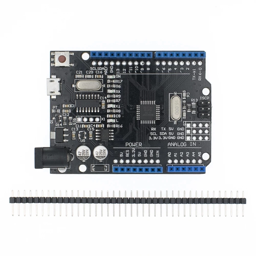 Один комплект UNO R3 CH340G + MEGA328P ATMEGA16U2 USB кабель 2 4 дюйма тонкопленочный 16 МГц boad Proto