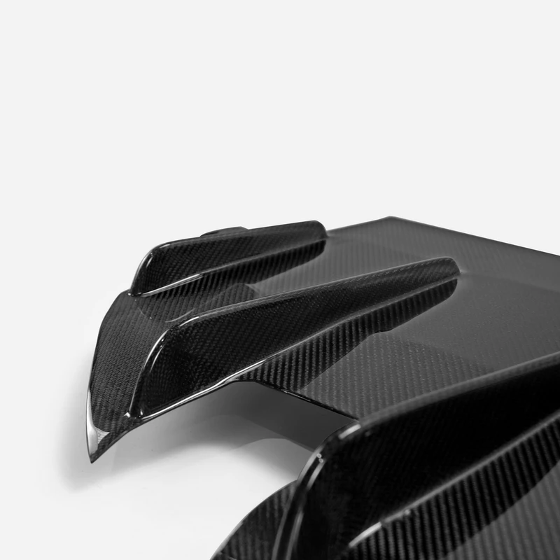 For Mazda MX5 Miata ND VE-Style Carbon Fiber Rear Diffuser With Fitting Glossy Finish Bumper Under Panel Fibre Splitter Set Trim